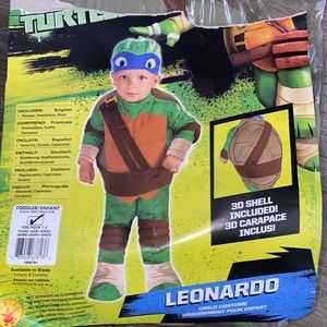 Worn once, like new ninja turtle Leonardo costume